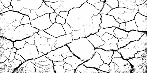 modern black and white scratch and cracks grunge texture dust and distressed wall pattern white background..