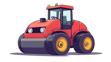 Naklejka premium Farm Equipment in Vibrant Graphic Design