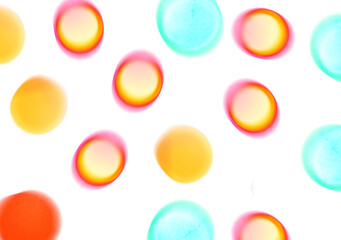 Transparent glowing bokeh christmas flares effect 