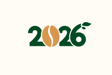 Obraz premium The year is 2026 and it is written in a green font