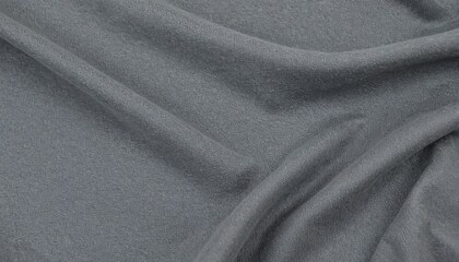Soft, draped gray fabric texture