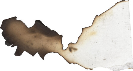 Scorched Parchment Paper Texture – Isolated PNG