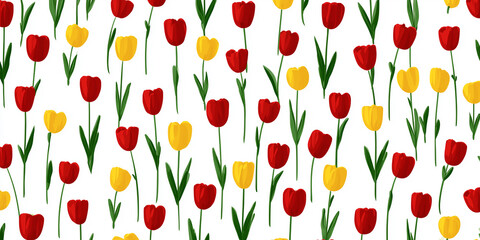 tulip floral pattern simple design