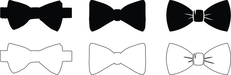 pick bow ties man isolated vector silhouette vector illustration.Tuxedo Guy.Man Wearing a Bow Tie Icon Square Button Set.Magician Icon Square Button Set.Groom Icon.Man in bowtie.Man Wearing a Bow Tie 
