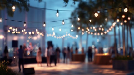 Fototapeta premium Night party blur