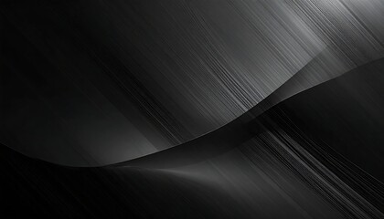 Abstract grayscale image with dark, metallic, diagonal lines and subtle curves