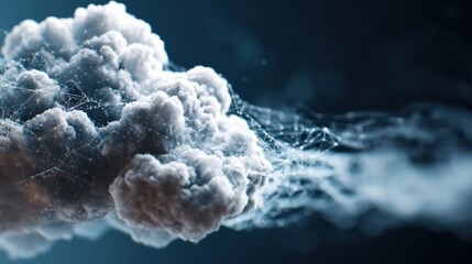 Abstract digital cloud