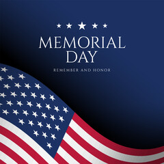 memorial day greeting card design.