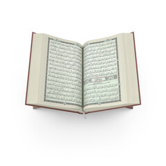 Obraz premium Quran on Wooden Stand, A Symbol of Faith, PNG