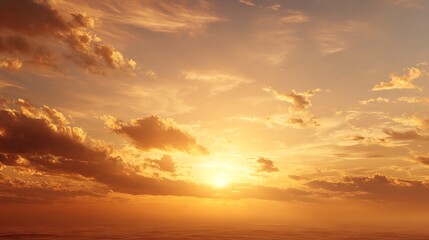 Obraz premium Sunset gradient background with liquid coral and golden light transitions