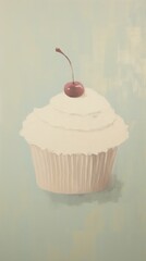 Cute cupcake wallpaper dessert icing cream.