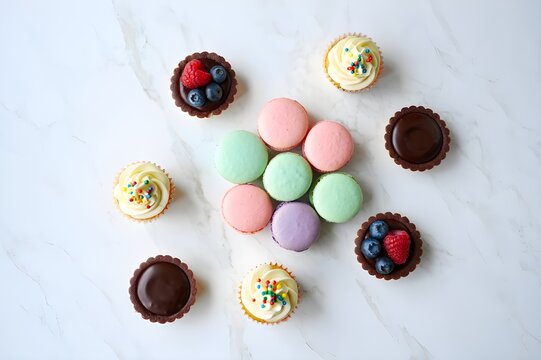 Artfully Arranged Pastries with Professional Food Styling