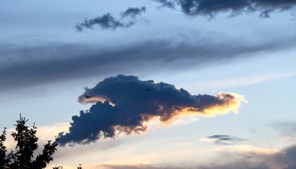 Dramatic cloudscapes at sunset