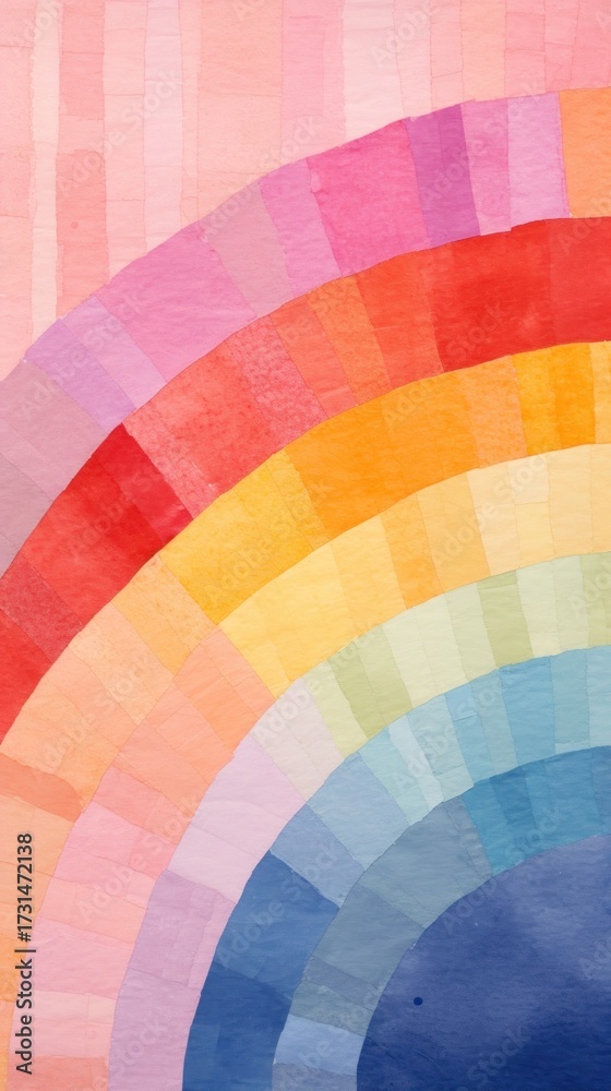 Canvas Prints rainbow abstract pattern shape.