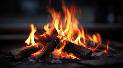 Fototapeta premium Fiery bonfire