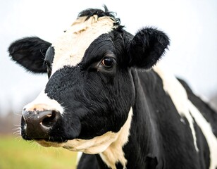 Close-up of a cow's head