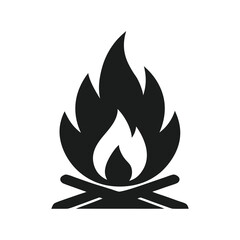 fire icon on white
