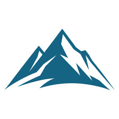 Fototapeta premium clean minimalist mountain peak logo 