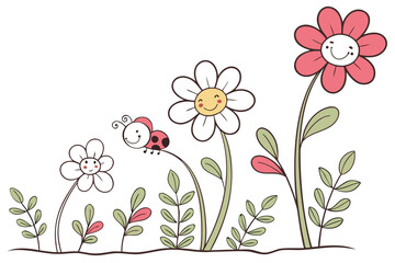 floral background with flowers