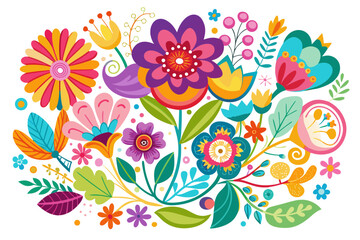 floral background with flowers