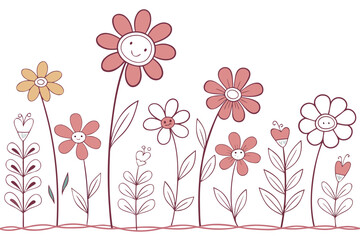 floral background with flowers