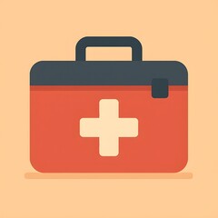 Obraz premium flat style first aid kit illustration