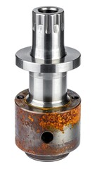 Rusty Industrial Machine Part.