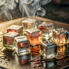  Ice Cubes on Hot Metal