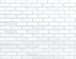 Uniform white brick wall texture