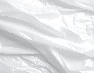 Wrinkled white plastic sheeting (1)