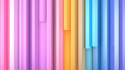Smooth vertical stripes in bright gradient colors for a futuristic and clean visual effect