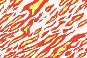 Illustration of flame effect spreading from the center.