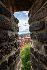 Prague cityscape. View of the city from above. Prague, Czech Republic.