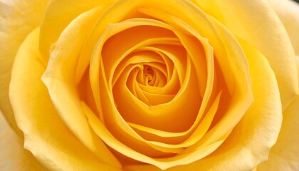 Close-up of a vibrant yellow rose, showcasing intricate details in the petals