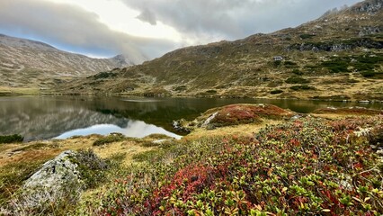 Naklejka premium Wanderung Steiermark Schladming Giglachseen