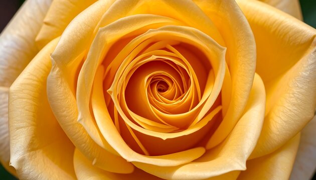 Close-up of a vibrant yellow rose - Powered by Adobe