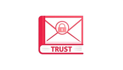 Fototapeta premium Secure Email Communication Trust.