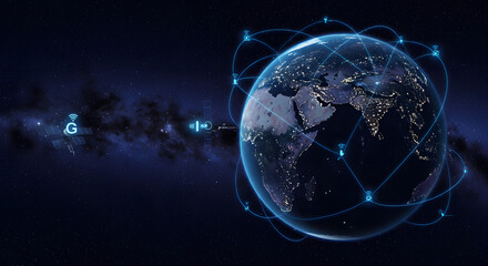 Fototapeta premium 6G Technology Concept for Next-Generation Wireless Communication