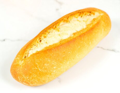Close-up of a crusty bread roll