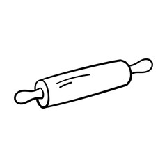 Hand-Drawn Rolling Pin