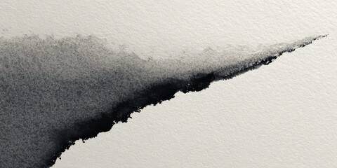 Ink's Edge: A delicate display of abstract ink art, where black ink bleeds seamlessly across the paper, creating an arresting contrast of texture. 