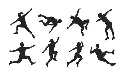 vector silhouettes of people