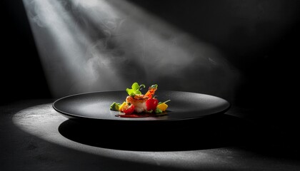 red pepper on black background