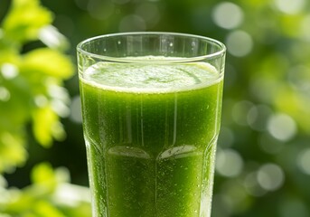 Fresh green juice drink