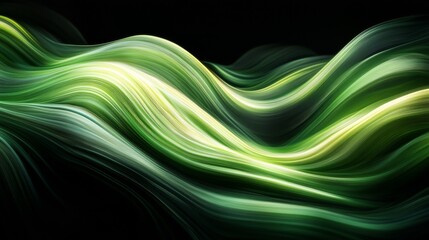 fast motion tech effect , fast and green black background of abstract , cinema mood 