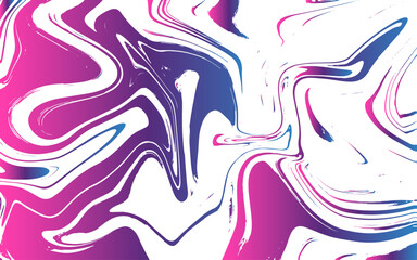 Vibrant abstract background with fluid marble textures in bold magenta, pink, purple, and white tones. Organic, wavy, and irregular shapes with energetic and modern, resembling acrylic pour art.