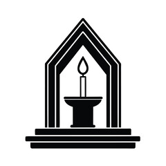 Candle Altar Icon