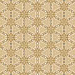 Elegant golden geometric pattern with intricate symmetry and luxurious texture, perfect for decor