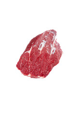 Fototapeta premium Raw Beef Brisket Cut with Marbling Isolated on White Background