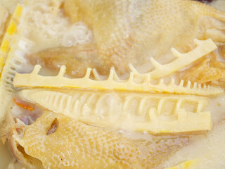 Chinese Chicken Bamboo Shoot Soup Traditional Asian Comfort Food Healthy Broth Bowl